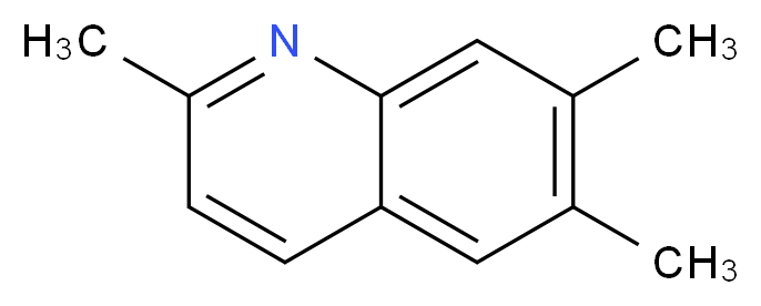 2,6,7-trimethylquinoline_分子结构_CAS_72681-37-9