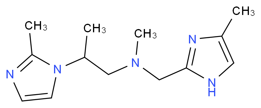 N-methyl-2-(2-methyl-1H-imidazol-1-yl)-N-[(4-methyl-1H-imidazol-2-yl)methyl]-1-propanamine_分子结构_CAS_)