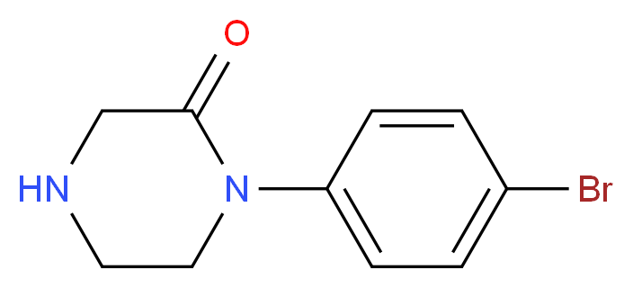 1-(4-BROMO-PHENYL)-PIPERAZIN-2-ONE_分子结构_CAS_877679-22-6)