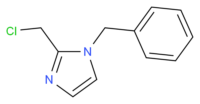 1-benzyl-2-(chloromethyl)-1H-imidazole_分子结构_CAS_58610-70-1)
