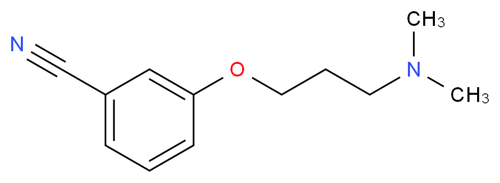 3-[3-(dimethylamino)propoxy]benzonitrile_分子结构_CAS_209538-81-8