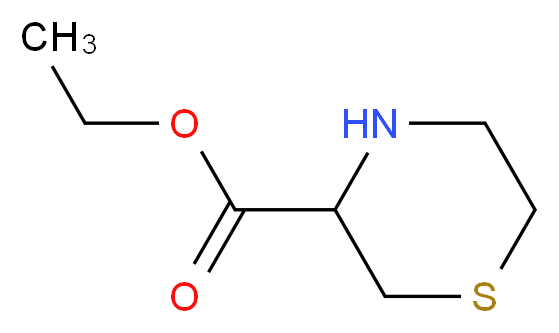 Ethyl thiomorpholine-3-carboxylate_分子结构_CAS_58729-31-0)