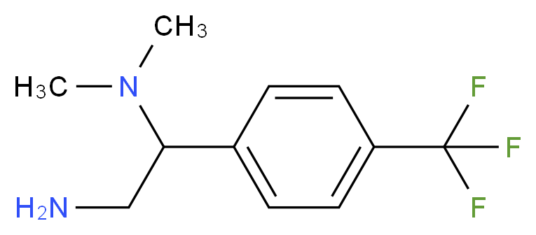 N*1*,N*1*-Dimethyl-1-(4-trifluoromethyl-phenyl)-ethane-1,2-diamine_分子结构_CAS_)