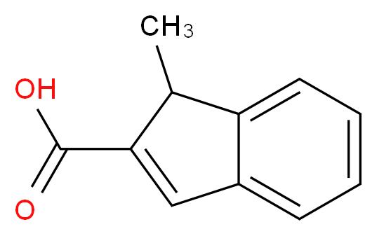 1-methyl-1H-indene-2-carboxylic acid_分子结构_CAS_66130-41-4