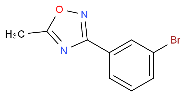 3-(3-bromophenyl)-5-methyl-1,2,4-oxadiazole_分子结构_CAS_)