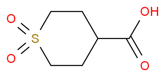 1,1-dioxo-1$l^{6}-thiane-4-carboxylic acid_分子结构_CAS_)