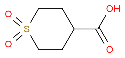 1,1-dioxo-1λ<sup>6</sup>-thiane-4-carboxylic acid_分子结构_CAS_64096-87-3