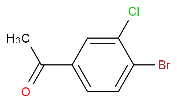 1-(4-bromo-3-chlorophenyl)ethan-1-one_分子结构_CAS_3114-31-6