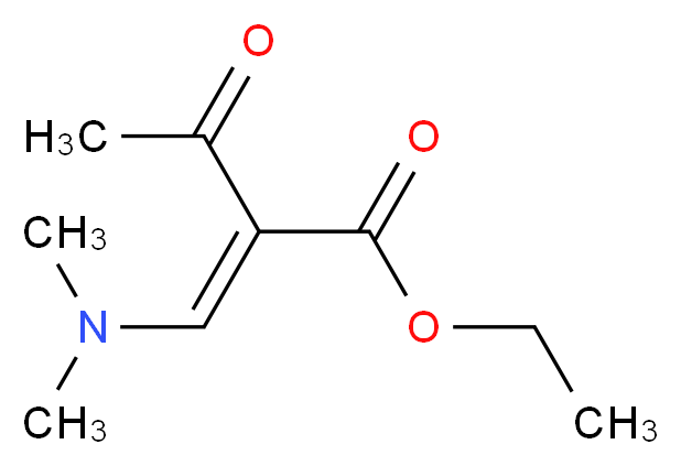 ethyl (2E)-2-[(dimethylamino)methylidene]-3-oxobutanoate_分子结构_CAS_51145-57-4