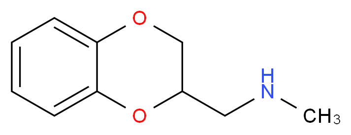 (2,3-Dihydro-benzo[1,4]dioxin-2-ylmethyl)-methyl-amine_分子结构_CAS_2242-31-1)