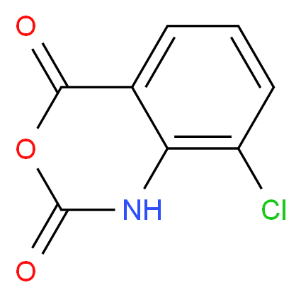 8-chloro-2,4-dihydro-1H-3,1-benzoxazine-2,4-dione_分子结构_CAS_63497-60-9