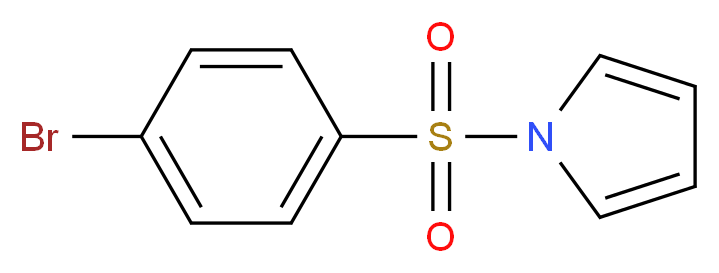 1-[(4-Bromophenyl)sulphonyl]-1H-pyrrole 98%_分子结构_CAS_16851-84-6)