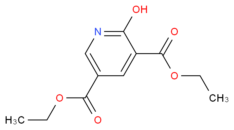 3,5-diethyl 2-hydroxypyridine-3,5-dicarboxylate_分子结构_CAS_1196147-45-1