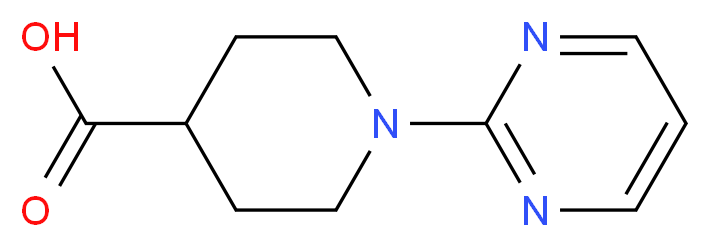 1-(pyrimidin-2-yl)piperidine-4-carboxylic acid_分子结构_CAS_303144-44-7