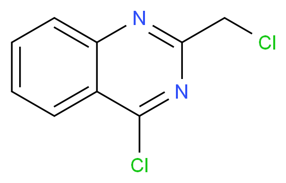 4-chloro-2-(chloromethyl)quinazoline_分子结构_CAS_34637-41-7