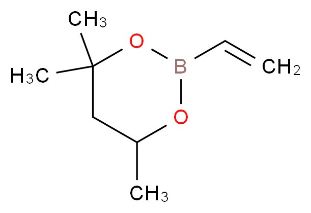 2-ethenyl-4,4,6-trimethyl-1,3,2-dioxaborinane_分子结构_CAS_4627-10-5