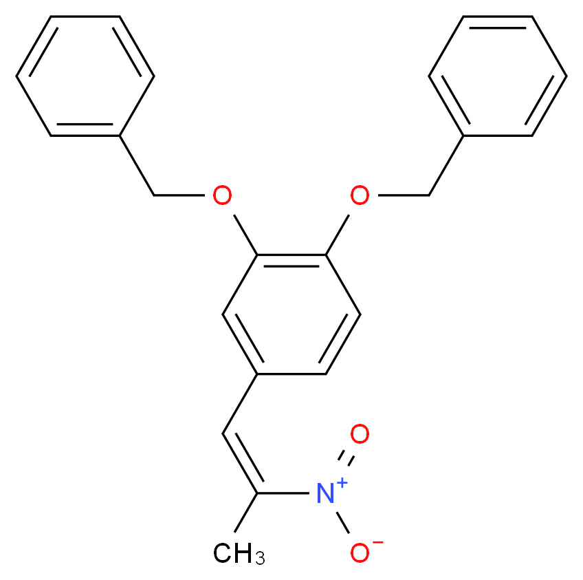 1-(3,4-Dibenzyloxyphenyl)-2-nitropropene_分子结构_CAS_62932-96-1)