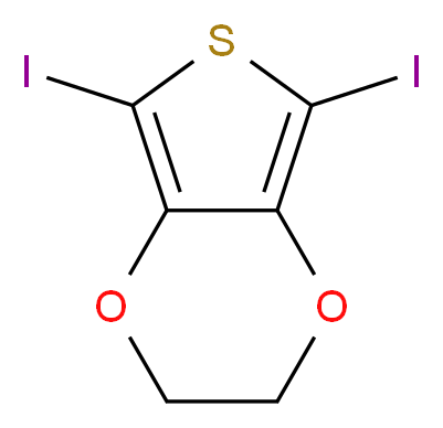 5,7-Diiodo-2,3-dihydrothieno[3,4-b][1,4]dioxine_分子结构_CAS_640737-72-0)