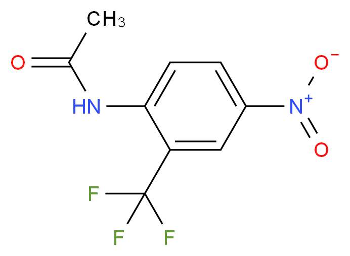 N-[4-nitro-2-(trifluoromethyl)phenyl]acetamide_分子结构_CAS_395-68-6