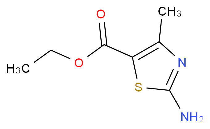 Ethyl 2-amino-4-methyl-1,3-thiazole-5-carboxylate_分子结构_CAS_7210-76-6)