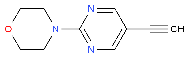 4-(5-ethynylpyrimidin-2-yl)morpholine_分子结构_CAS_926009-60-1