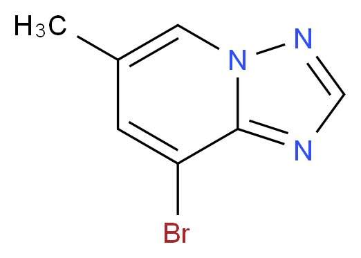 8-Bromo-6-methyl[1,2,4]triazolo[1,5-a]pyridine_分子结构_CAS_957062-94-1)