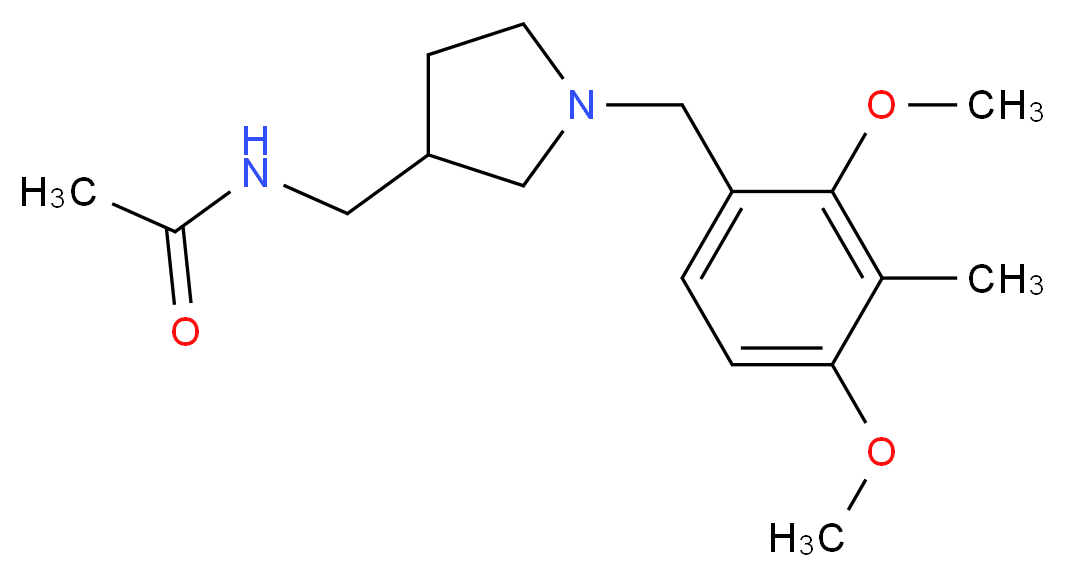 N-{[1-(2,4-dimethoxy-3-methylbenzyl)pyrrolidin-3-yl]methyl}acetamide_分子结构_CAS_)
