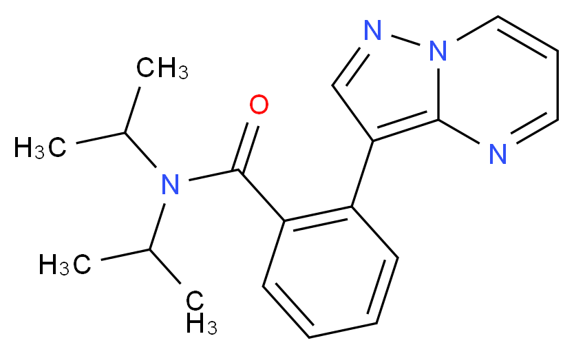 N,N-diisopropyl-2-pyrazolo[1,5-a]pyrimidin-3-ylbenzamide_分子结构_CAS_)