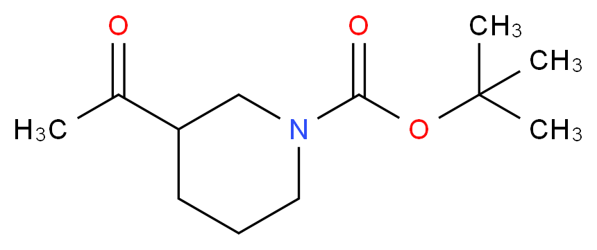 tert-butyl 3-acetylpiperidine-1-carboxylate_分子结构_CAS_858643-92-2)