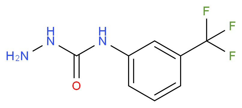 N-[3-(Trifluoromethyl)phenyl]-1-hydrazinecarboxamide_分子结构_CAS_)