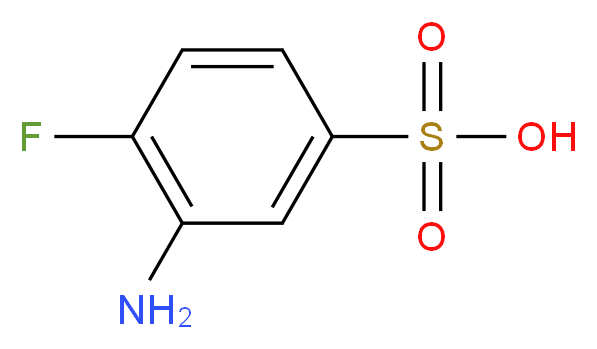 3-Amino-4-fluorobenzenesulfonic acid_分子结构_CAS_349-64-4)