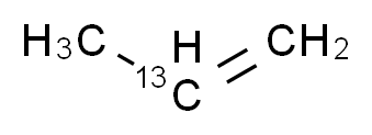 (2-<sup>1</sup><sup>3</sup>C)prop-1-ene_分子结构_CAS_37020-81-8