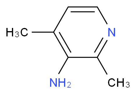 2,4-dimethylpyridin-3-amine_分子结构_CAS_1073-21-8