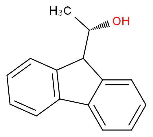 (S)-(-)-1-(9-芴)乙醇_分子结构_CAS_151775-20-1)