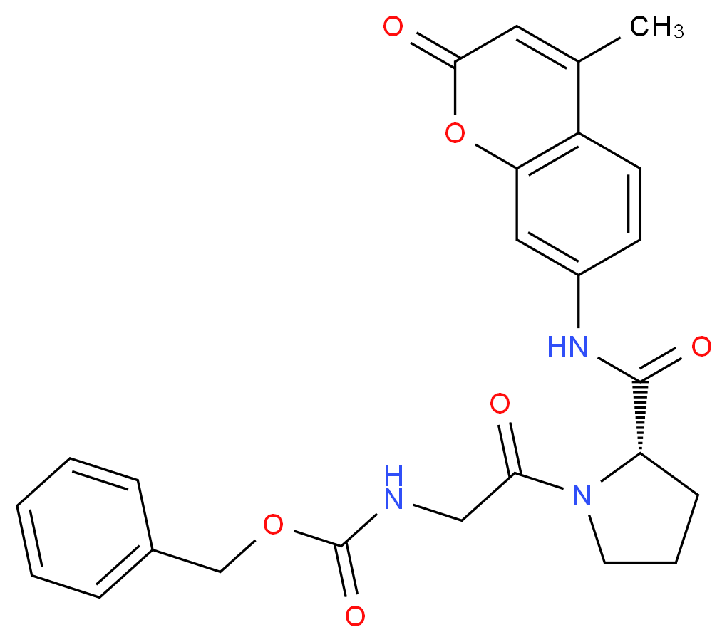 GLYCYL-L-PROLINE 4-METHYL-COUMARYL-7-AMIDE_分子结构_CAS_68542-93-8)