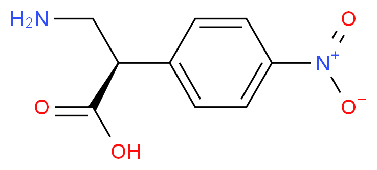 (2R)-3-amino-2-(4-nitrophenyl)propanoic acid_分子结构_CAS_501120-99-6