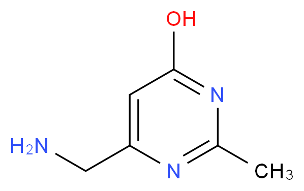 6-(aminomethyl)-2-methyl-4-pyrimidinol_分子结构_CAS_933708-20-4)