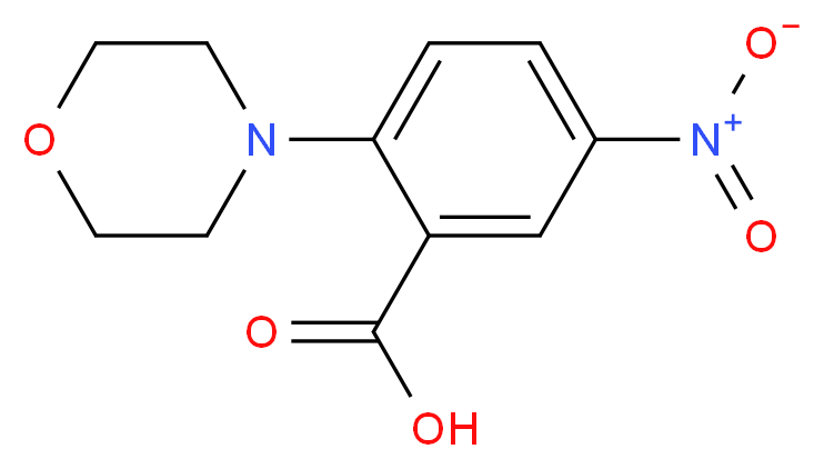 2-(morpholin-4-yl)-5-nitrobenzoic acid_分子结构_CAS_4036-83-3