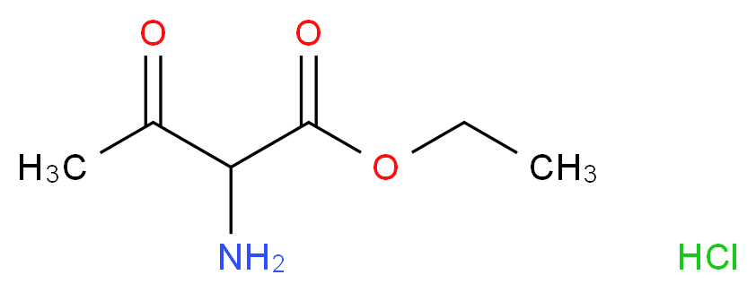 ethyl 2-amino-3-oxobutanoate hydrochloride_分子结构_CAS_20207-16-3