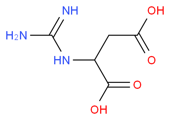 2-carbamimidamidobutanedioic acid_分子结构_CAS_6133-30-8