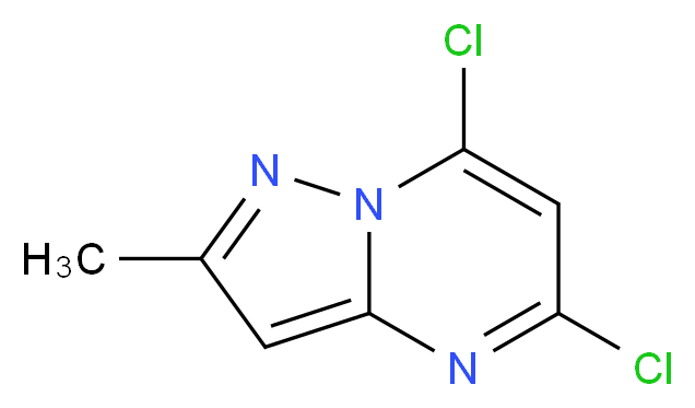 5,7-Dichloro-2-methylpyrazolo[1,5-a]pyrimidine_分子结构_CAS_754211-02-4)