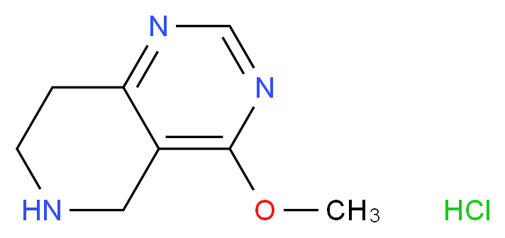 5,6,7,8-Tetrahydro-4-methoxypyrido[4,3-d]pyrimidine hydrochloride_分子结构_CAS_1187830-54-1)