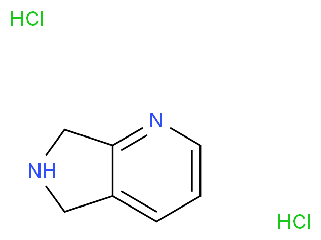 5H,6H,7H-pyrrolo[3,4-b]pyridine dihydrochloride_分子结构_CAS_147740-02-1