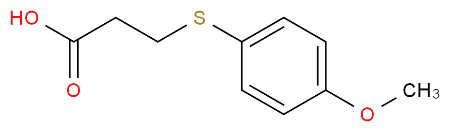 3-[(4-methoxyphenyl)thio]propanoic acid_分子结构_CAS_13739-36-1)