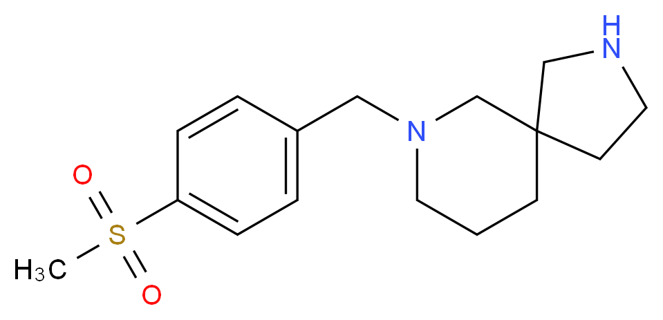 7-[4-(methylsulfonyl)benzyl]-2,7-diazaspiro[4.5]decane_分子结构_CAS_)