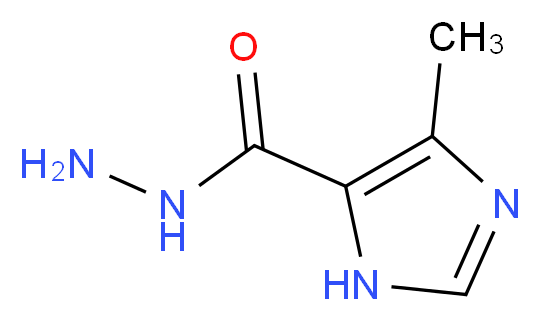 4-methyl-1H-imidazole-5-carbohydrazide_分子结构_CAS_71704-67-1