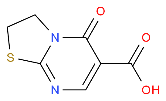 5-oxo-2H,3H,5H-[1,3]thiazolo[3,2-a]pyrimidine-6-carboxylic acid_分子结构_CAS_32084-55-2