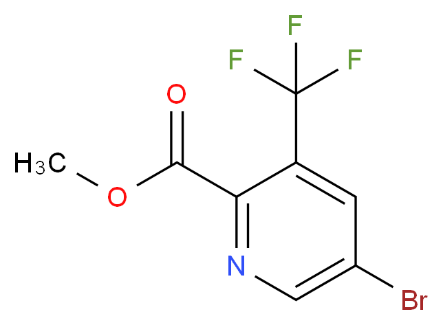 Methyl 5-bromo-3-(trifluoromethyl)-2-pyridinecarboxylate_分子结构_CAS_1214328-84-3)