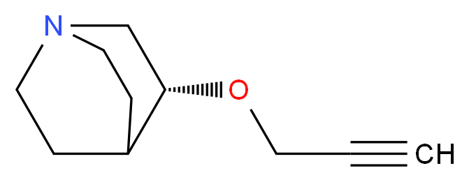 (3R)-3-(prop-2-yn-1-yloxy)-1-azabicyclo[2.2.2]octane_分子结构_CAS_147025-53-4