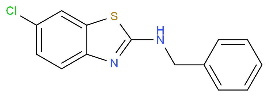N-benzyl-6-chloro-1,3-benzothiazol-2-amine_分子结构_CAS_61249-37-4